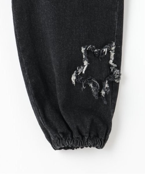 X-girl Stages（エックスガールステージス）の「星パッチフリンジデニムパンツ（その他パンツ・キッズ・ブルー/ブラック・90cm/100cm/110cm/120cm/130cm/140cm）」の8枚目の写真