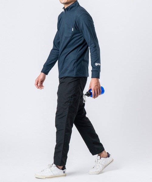 セール】【K-SWISS/ケースイス】マイクロスムスハーフZIPTシャツ