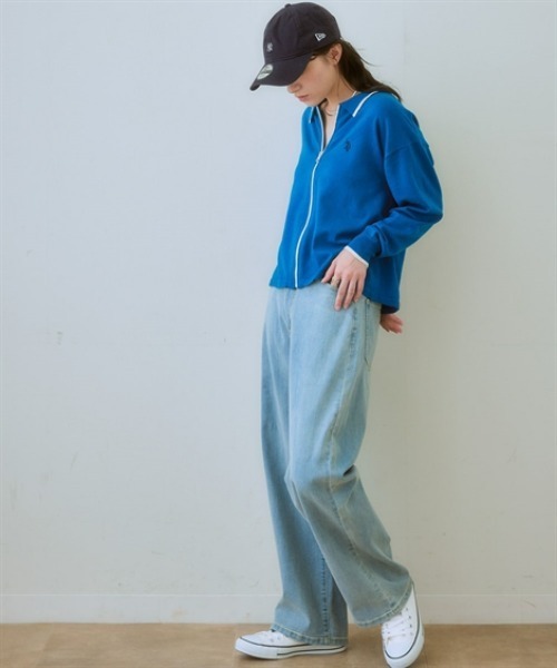 【U.S. POLO ASSN.】衿付ライン入カーディガン（カーディガン/ボレロ）｜U.S. POLO ASSN.（ユーエスポロアッスン）