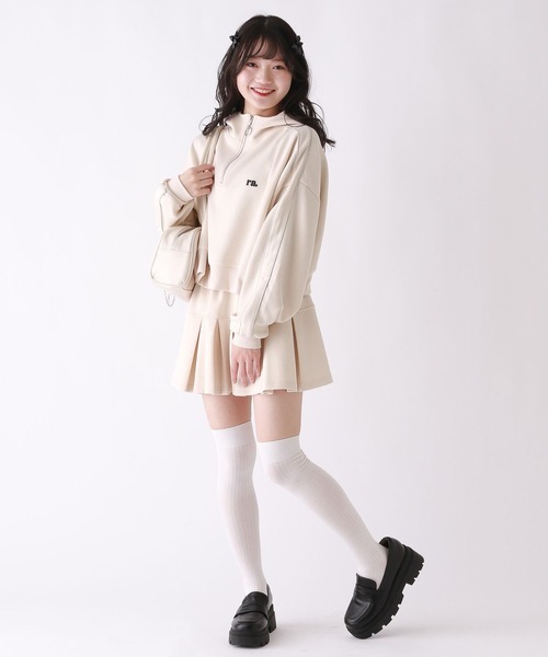 ショートＺＩＰフーディ ハーフZIPショートフーディ（パーカー）｜repipi armario