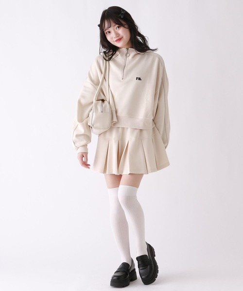 repipi armario（レピピ アルマリオ）の「ハーフZIPショートフーディ（パーカー・キッズ・アイボリー/サックスブルー/グレー・SMALL/MEDIUM/LARGE）」の5枚目の写真