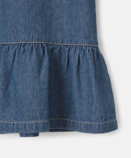 ROPE' PICNIC（ロペピクニック）の「【KIDS】裾フリルデニムブルゾン（ブルゾン・キッズ・ネイビー/サックスブルー・S/M/L）」の9枚目の写真