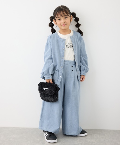 ROPE' PICNIC（ロペピクニック）の「【KIDS】裾フリルデニムブルゾン（ブルゾン・キッズ・ネイビー/サックスブルー・S/M/L）」の20枚目の写真