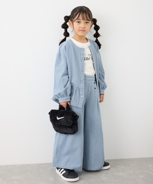 ROPE' PICNIC（ロペピクニック）の「【KIDS】裾フリルデニムブルゾン（ブルゾン・キッズ・ネイビー/サックスブルー・S/M/L）」の15枚目の写真