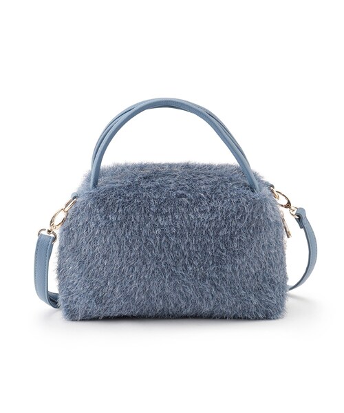 SHOO・LA・RUE（シューラルー）の「◆フェザーニットショルダーバッグ（ショルダーバッグ・レディース・ブラック/ダークグレー/ナチュラル/ブルー・00）」の4枚目の写真