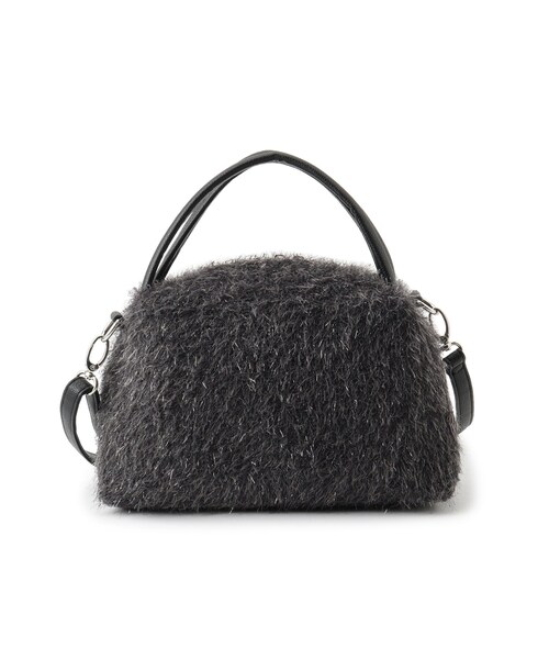 SHOO・LA・RUE（シューラルー）の「◆フェザーニットショルダーバッグ（ショルダーバッグ・レディース・ブラック/ダークグレー/ナチュラル/ブルー・00）」の2枚目の写真