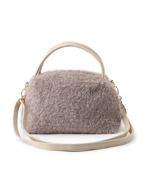 SHOO・LA・RUE（シューラルー）の「◆フェザーニットショルダーバッグ（ショルダーバッグ・レディース・ブラック/ダークグレー/ナチュラル/ブルー・00）」の8枚目の写真