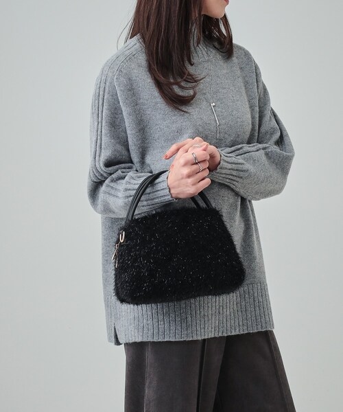 SHOO・LA・RUE（シューラルー）の「◆フェザーニットショルダーバッグ（ショルダーバッグ・レディース・ブラック/ダークグレー/ナチュラル/ブルー・00）」の17枚目の写真