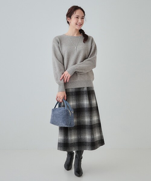 SHOO・LA・RUE（シューラルー）の「◆フェザーニットショルダーバッグ（ショルダーバッグ・レディース・ブラック/ダークグレー/ナチュラル/ブルー・00）」の20枚目の写真