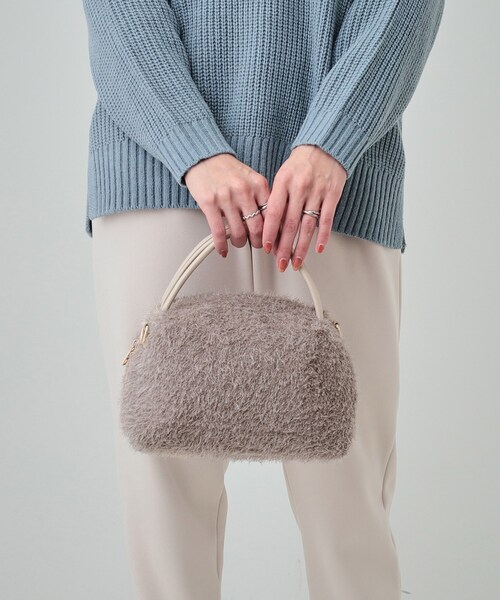 SHOO・LA・RUE（シューラルー）の「◆フェザーニットショルダーバッグ（ショルダーバッグ・レディース・ブラック/ダークグレー/ナチュラル/ブルー・00）」の21枚目の写真