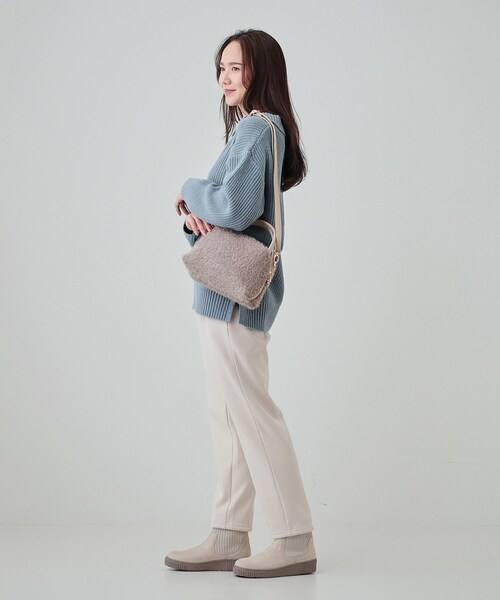 SHOO・LA・RUE（シューラルー）の「◆フェザーニットショルダーバッグ（ショルダーバッグ・レディース・ブラック/ダークグレー/ナチュラル/ブルー・00）」の22枚目の写真