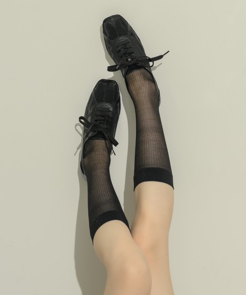 NEUNA(ヌナ)の「【NEUNA ORIGINAL】SHEER SNEAKER(スニーカー・レディース・ブラック/アイボリー・SMALL/LARGE/MEDIUM)」の4枚目の写真