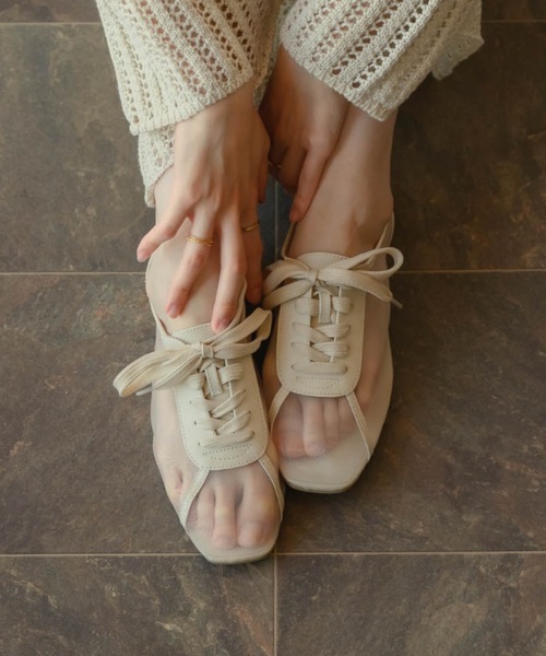 NEUNA(ヌナ)の「【NEUNA ORIGINAL】SHEER SNEAKER(スニーカー・レディース・ブラック/アイボリー・SMALL/LARGE/MEDIUM)」の21枚目の写真
