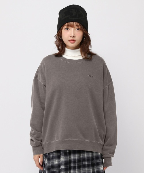 3.3 Field Trip （3.3フィールドトリップ）の「3.3 Field Trip／ピグメントプルオーバー(裏起毛)（スウェット・レディース・ネイビー/チャコール・FREE）」の19枚目の写真