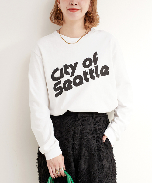 B.C STOCK(ベーセーストック)の「TRICOMER/トリコメル 別注 ロンTEE(Tシャツ/カットソー・レディース・ブラック/ホワイト×ホワイト/ブラックミックス/ホワイト/ホワイト系その他/ブラック系その他・FREE)」の3枚目の写真