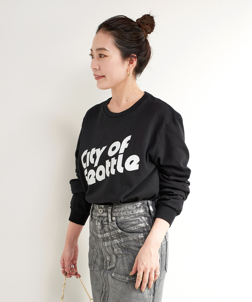 B.C STOCK(ベーセーストック)の「TRICOMER/トリコメル 別注 ロンTEE(Tシャツ/カットソー・レディース・ブラック/ホワイト×ホワイト/ブラックミックス/ホワイト/ホワイト系その他/ブラック系その他・FREE)」の9枚目の写真