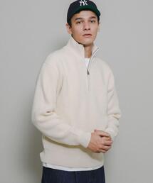 URBAN RESEARCH Sonny Label | 『WEB/一部店舗限定サイズ』マルチサイズハーフジップニットプルオーバー(ニット/セーター)