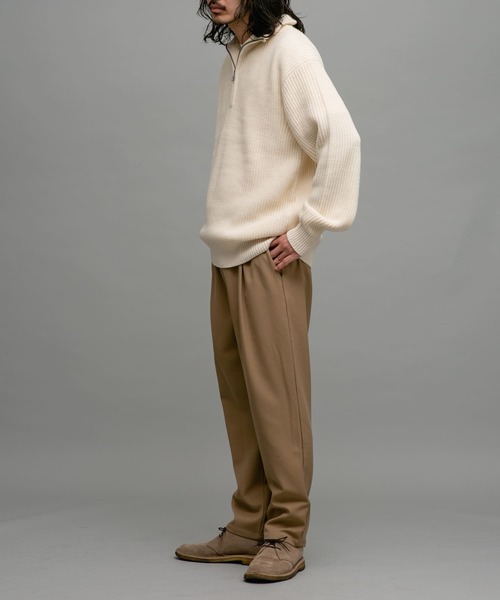 URBAN RESEARCH Sonny Label（アーバンリサーチサニーレーベル）の「『WEB/一部店舗限定サイズ』マルチサイズハーフジップニットプルオーバー（ニット/セーター・メンズ・ブラック/グレー/オフホワイト・SMALL/MEDIUM/LARGE/X-LARGE）」の13枚目の写真