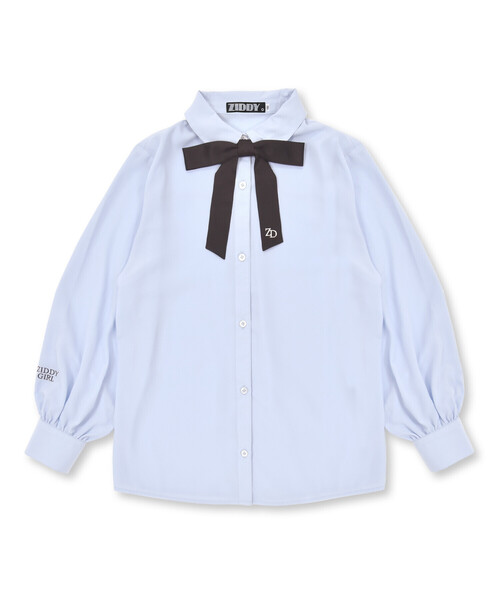 ZIDDY（ジディ）の「リボンタイ付きブラウス(130~160cm)（シャツ/ブラウス・キッズ・ブルー/ホワイト・150cm/FREE/140cm/130cm）」の18枚目の写真