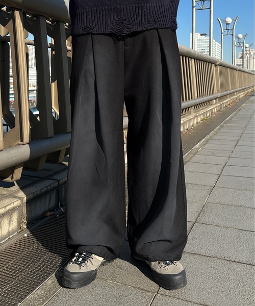 sedacle（セダクル）の「タックアソートスラックス（スラックス・メンズ・ネイビー/グレー/ブラック・LARGE/MEDIUM/SMALL）」の6枚目の写真