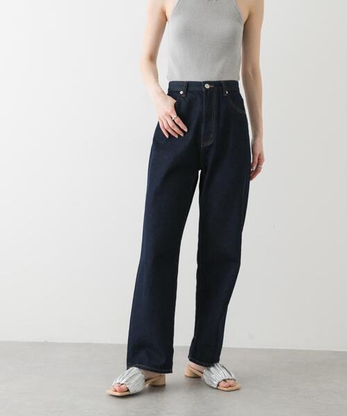 SENSE OF PLACE by URBAN RESEARCH(センスオブプレイスバイアーバンリサーチ)の「ハイウエストストレートデニム(デニムパンツ・レディース・ワンウォッシュ/グレー/ライトインディゴブルー・LARGE/SMALL/MEDIUM)」の7枚目の写真