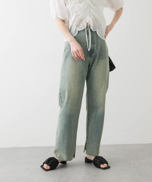 yori Audrey ハイウエスト ストレートデニム　40 yori Audrey ハイウエスト ストレートデニム 40