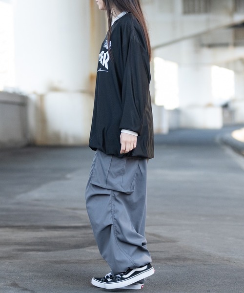 THRASHER(スラッシャー)の「【at】〔THRASHER/スラッシャー〕シャドウストライプ フロントロゴ ユニフォームデザイン ゲームシャツ(Tシャツ/カットソー・メンズ・ホワイト/ブラック・LARGE/MEDIUM)」の16枚目の写真