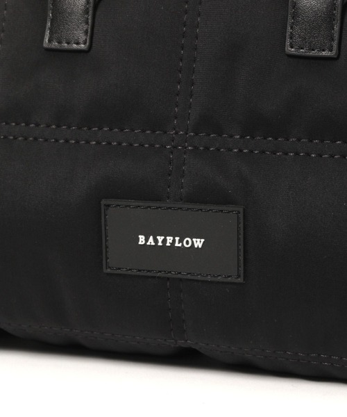 [500mlのペットボトルも入る]ロゴハンドルキルトミニショルダーバッグ（ショルダーバッグ）｜BAYFLOW（ベイフロー）