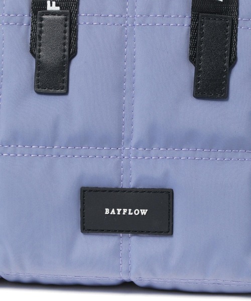 [500mlのペットボトルも入る]ロゴハンドルキルトミニショルダーバッグ（ショルダーバッグ）｜BAYFLOW（ベイフロー）