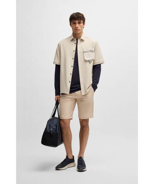 BOSS(ボス)の「はっ水ショートパンツ 4WAYストレッチ(その他パンツ・メンズ・ホワイト/ダークブルー/ベージュ/ブラック/ライトブルー・52/50/44/46/48/54/56)」の10枚目の写真