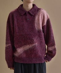 epnok（エプノック）の「アブストラクトルーズニットポロ（ニット/セーター）」