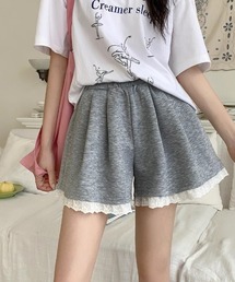 LAC-VERT | レーススウェットショートパンツ(その他パンツ)