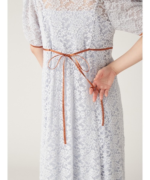 LILY BROWN(リリーブラウン)の「コットンタッチレースチャイナワンピース(ワンピース・レディース・ブラック/ライトブルー/アイボリー・FREE)」の12枚目の写真