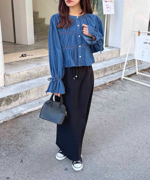 INGNI(イング)の「デニムリボンブラウス(シャツ/ブラウス・レディース・ライトブルー/ブルー・M)」の17枚目の写真
