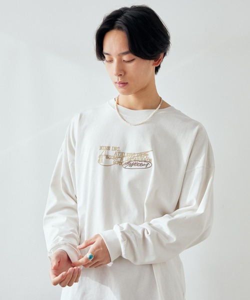 Tシャツ・カットソー Nike Sportswear Premium Men's Long Sleeve T-Shirt HV4754-04 セール】ナイキ スポーツウェア プレミアム メンズ ロング