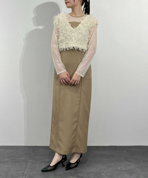 セール】フリンジグリッターセットドレス / fringe glitter set