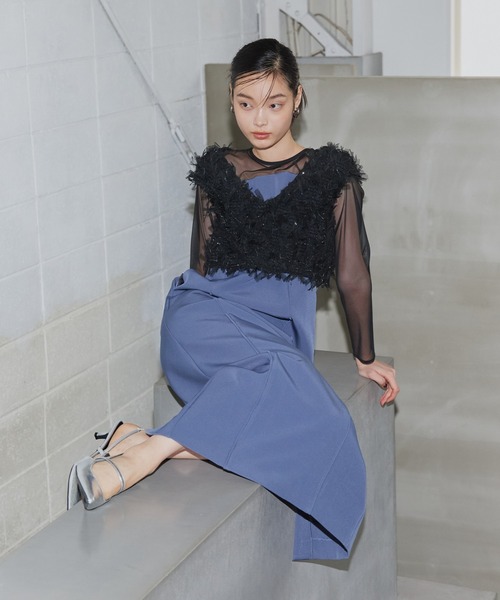 ANDRESD アンドレスド　新品未使用　セット売り ANDRESD 【ANDRESD】バックシアージレセットアップドレス