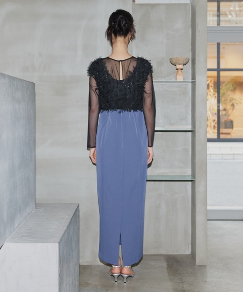 セール】【2点セットアイテム】フリンジグリッターセットドレス