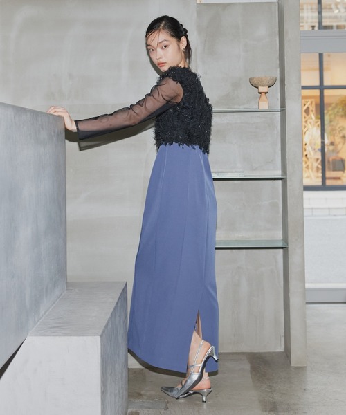 最終値下げ！andresd アンドレスド フリンジグリッターノットドレス DONOBAN ワンピース 「ANDRESD」fringe glitter knot dress