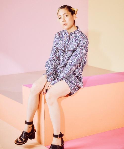 OPULENCE（オーピュレンス）の「Refined Utility コンビネゾン（つなぎ/オールインワン・レディース・パープル/ブラック・FREE）」の4枚目の写真