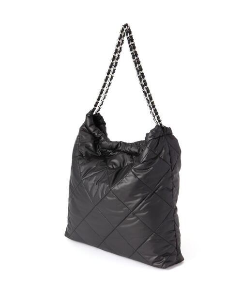 FREE'S MART（フリーズマート）の「◆キルティングチェーンバッグ（ハンドバッグ・レディース・ブラック/ブルー・ﾌﾘ-）」の13枚目の写真