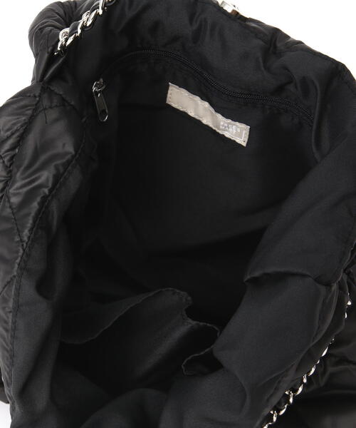 FREE'S MART（フリーズマート）の「◆キルティングチェーンバッグ（ハンドバッグ・レディース・ブラック/ブルー・ﾌﾘ-）」の7枚目の写真