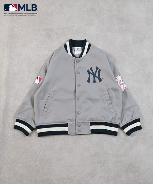 MLBメジャーリーグベースボールニューヨークメッツナイロンスタジャンリバーシブル セール】【MLB】別注ナイロンスタジャン（セットアップ）｜MLB