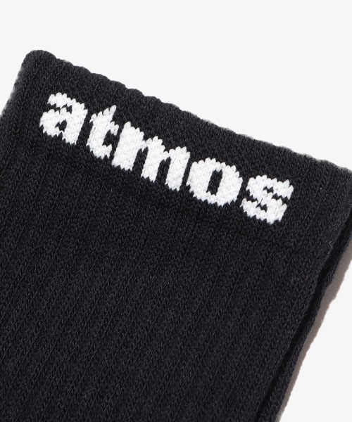 atmos(アトモス)の「atmos SMALL JACQUARD LOGO 3P SOCKS / アトモス スモール ジャガード ロゴ 3P ソックス(ソックス/靴下・メンズ・ホワイト/ブラック・25-27)」の3枚目の写真
