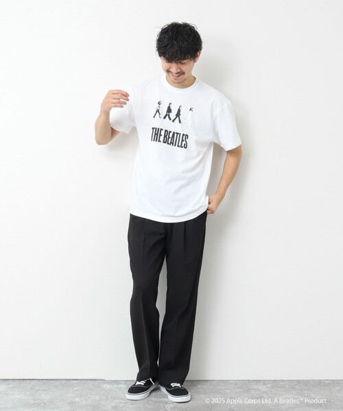 GOOD ROCK SPEED（グッドロックスピード）の「【GOOD ROCK SPEED】別注 THE BEATLES abbey road T 25SS（Tシャツ/カットソー・メンズ・ホワイト/ブラック/グレー・S/M/L）」の5枚目の写真