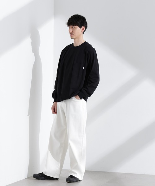 NANO universe(ナノユニバース)の「「NJ/CLUB」 ベーシックポケットロングスリーブTシャツ(Tシャツ/カットソー・メンズ・ホワイト/ブラック/グレー・M/L)」の20枚目の写真