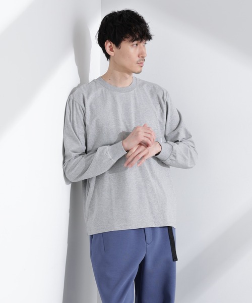 NANO universe(ナノユニバース)の「「NJ/CLUB」 ベーシックポケットロングスリーブTシャツ(Tシャツ/カットソー・メンズ・ホワイト/ブラック/グレー・M/L)」の17枚目の写真