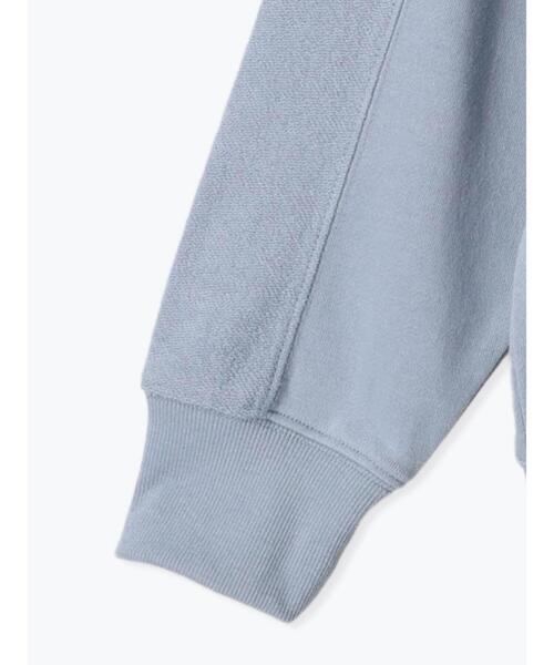 Samansa Mos2 blue（サマンサモスモスブルー）の「裏毛発泡ラメロゴプルオーバー（Tシャツ/カットソー・レディース・ミント/オフホワイト/ブルー/チャコールグレー/トップグレー・F）」の12枚目の写真