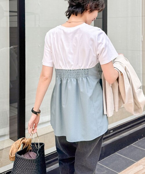 セール】【追加】◇【WEB先行発売】ビスチェ風コンビTシャツ（T