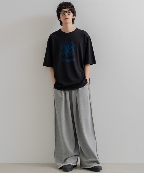 SINSS（シンス）の「Geometric design T-shirt / ジオメトリックデザインTシャツ（Tシャツ/カットソー・メンズ・C/D/E/F/A/H/B/G/I・SMALL/MEDIUM/LARGE/X-SMALL/XX-SMALL）」の14枚目の写真